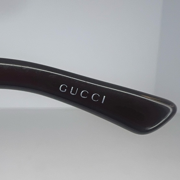 Gucci Vintage Gold Belt Buckle GG Logo Wrap Around Sunglasses - Picture 5 of 7